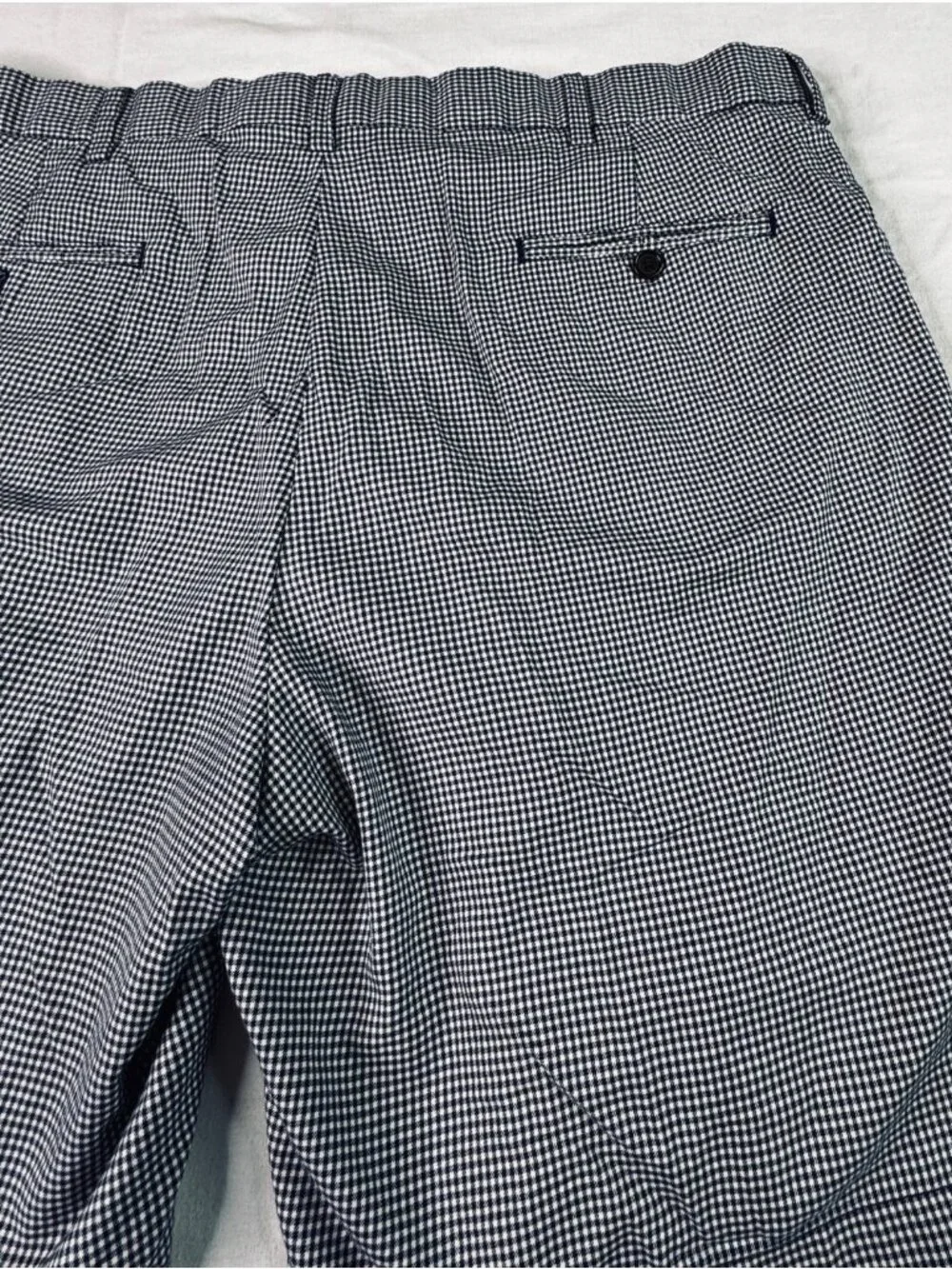 Vintage 90s Polo Golf Ralph Lauren Navy Check Shorts Mens 40  9.5 Inseam